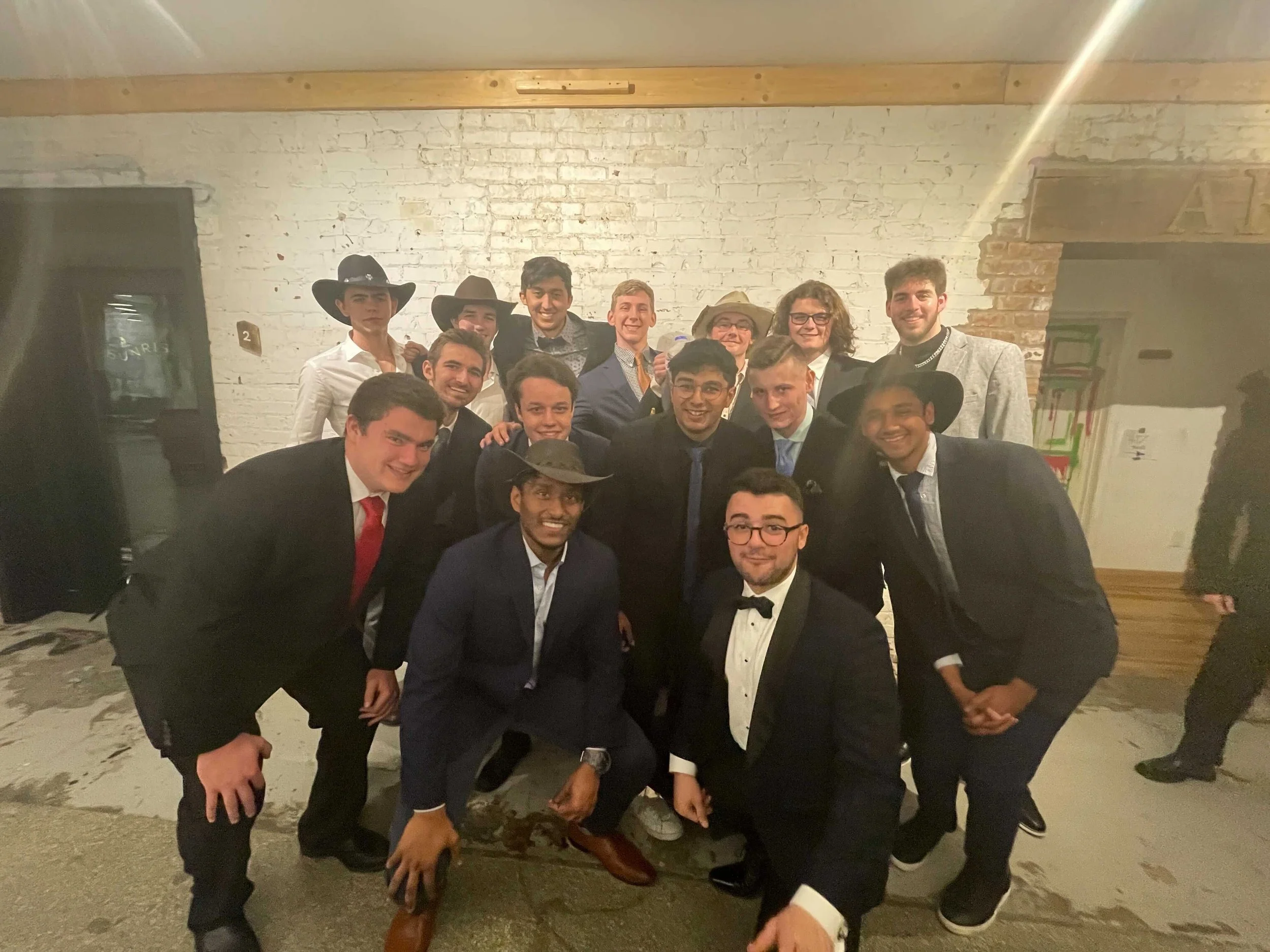 Brothers at a social event
